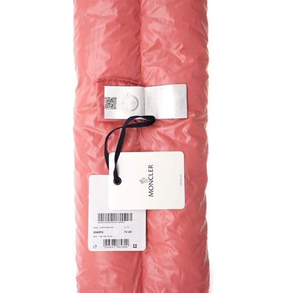 Moncler Scarf Puffer Down Two Tone Nylon New - Picture 4 of 4